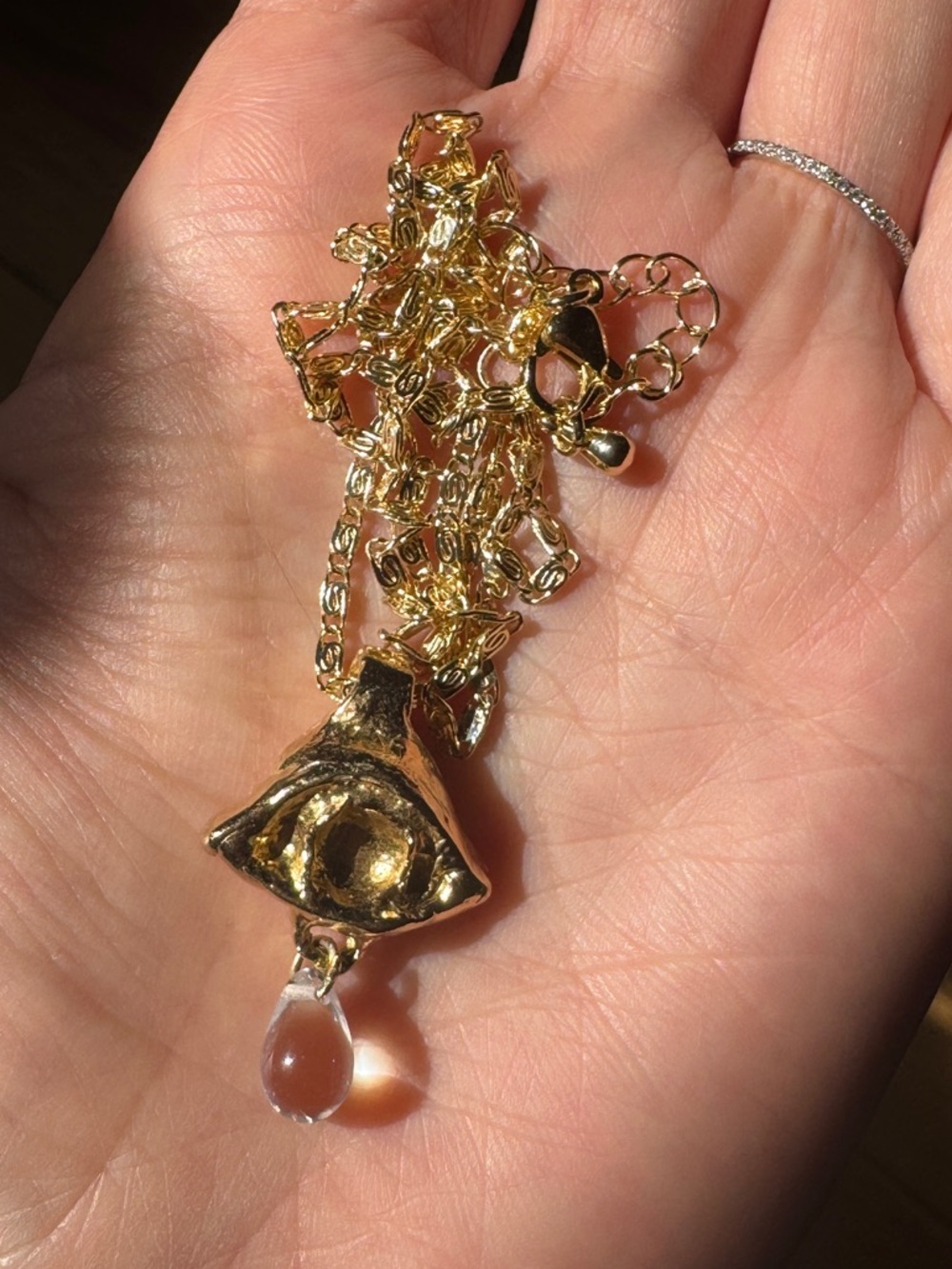 heron and lamb vigil tear necklace - Picture 5 of 5